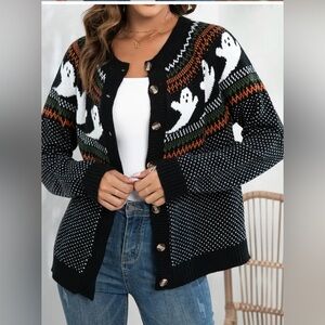 Ghostly Haunts Fair Isle Cardigan